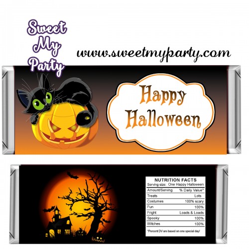 Halloween Candy Bar Wrappers, design 01